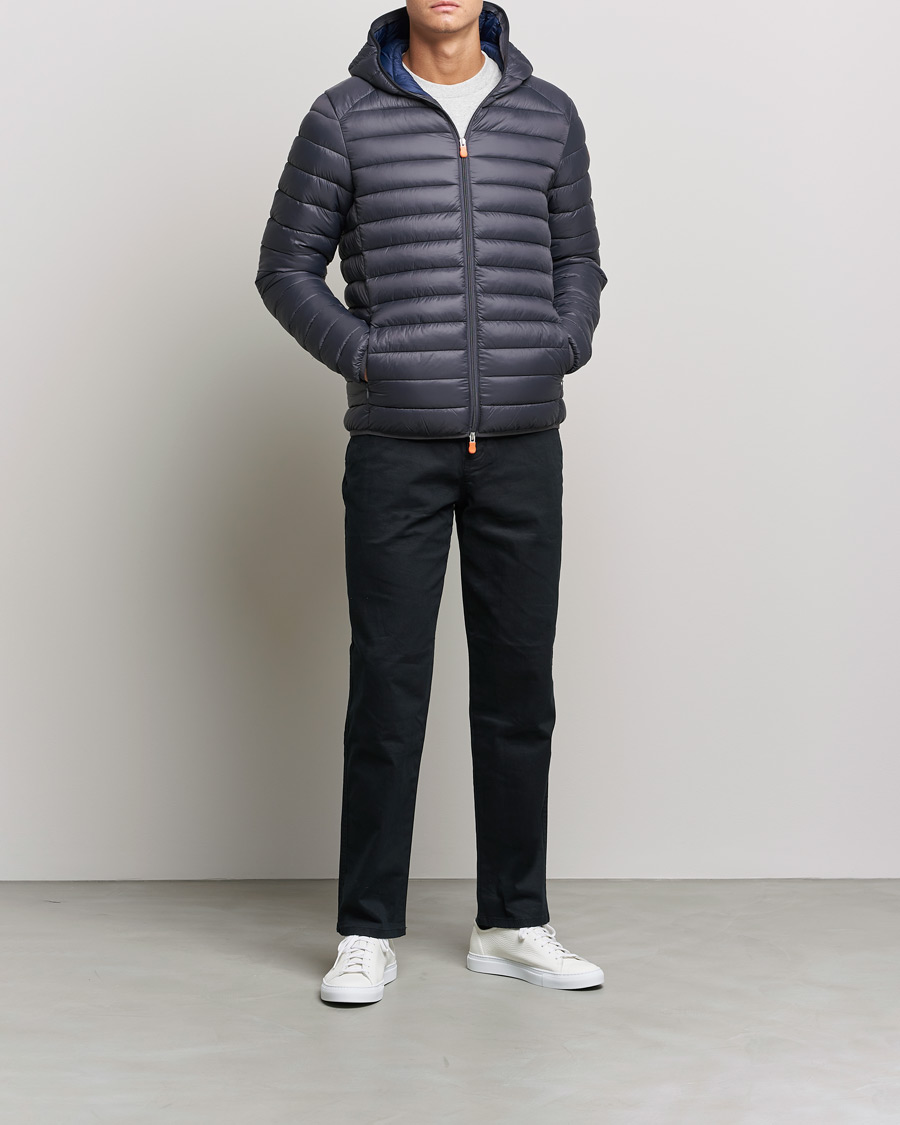 Homme | Manteaux Et Vestes | Save The Duck | Donald Lightweight Padded Hooded Jacket Anthracite