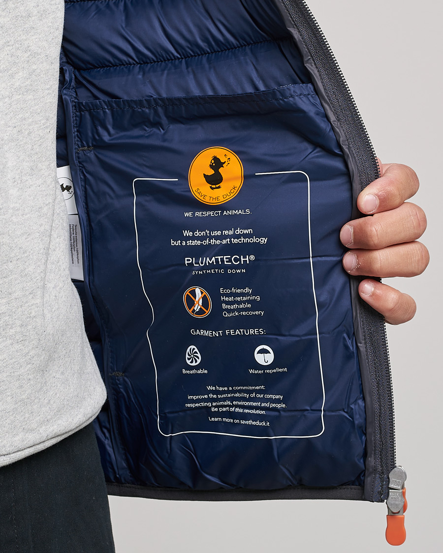 Homme | Manteaux Et Vestes | Save The Duck | Donald Lightweight Padded Hooded Jacket Anthracite