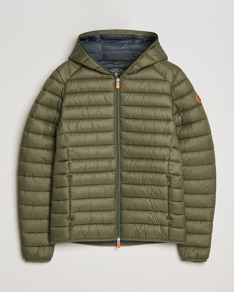 Homme | Manteaux Et Vestes | Save The Duck | Donald Lightweight Padded Hooded Jacket Laurel Green