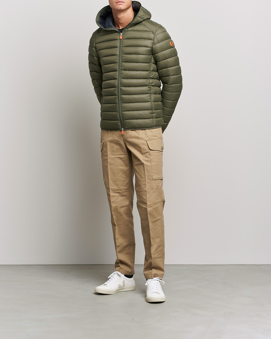 Homme | Manteaux Et Vestes | Save The Duck | Donald Lightweight Padded Hooded Jacket Laurel Green