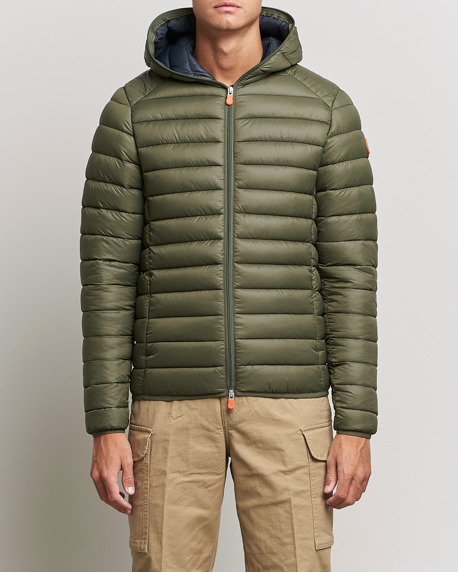 Homme | Manteaux Et Vestes | Save The Duck | Donald Lightweight Padded Hooded Jacket Laurel Green