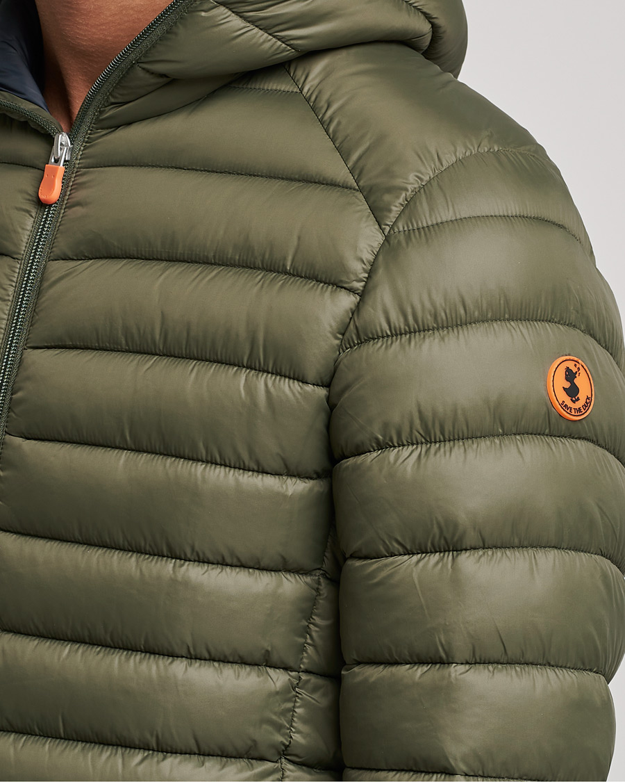 Homme | Manteaux Et Vestes | Save The Duck | Donald Lightweight Padded Hooded Jacket Laurel Green