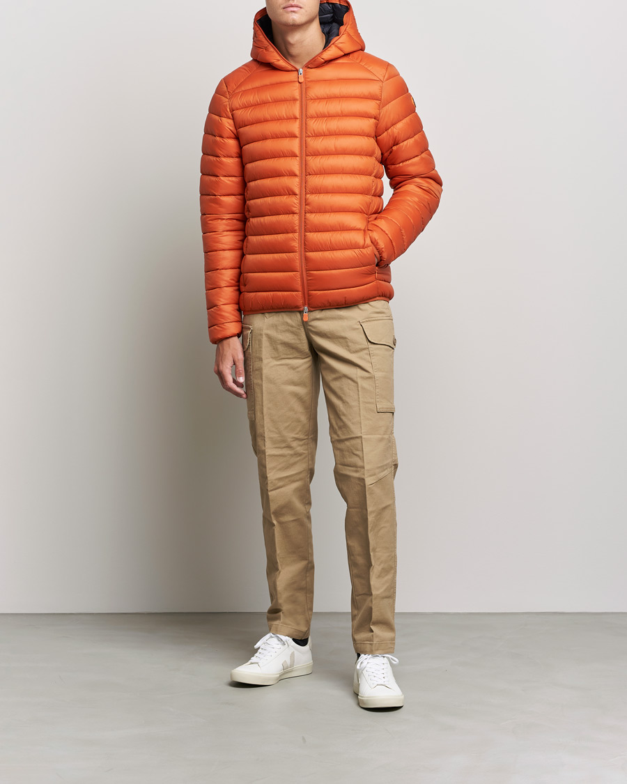 Homme | Manteaux Et Vestes | Save The Duck | Donald Lightweight Padded Hooded Jacket Ginger Orange S