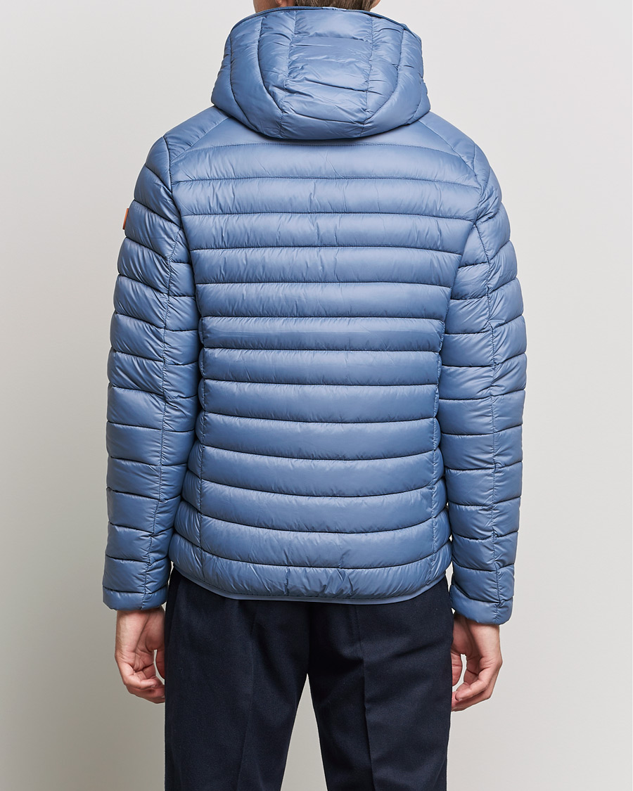 Homme | Manteaux Et Vestes | Save The Duck | Donald Lightweight Padded Hooded Jacket Stone Blue
