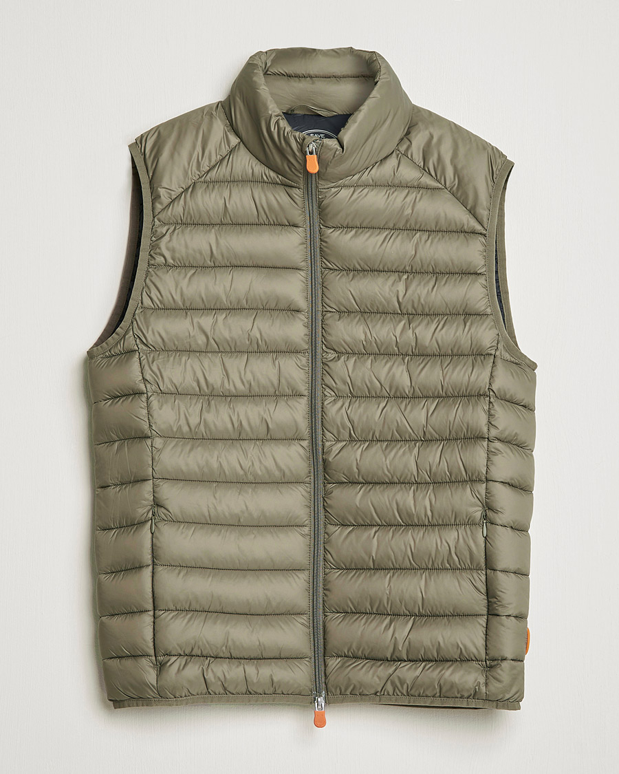 Homme | Manteaux Et Vestes | Save The Duck | Adam Lightweight Padded Vest Mud Grey