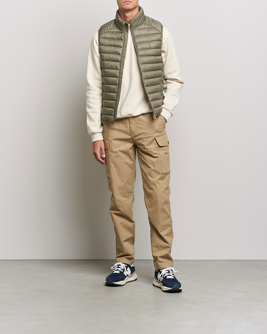Homme | Manteaux Et Vestes | Save The Duck | Adam Lightweight Padded Vest Mud Grey