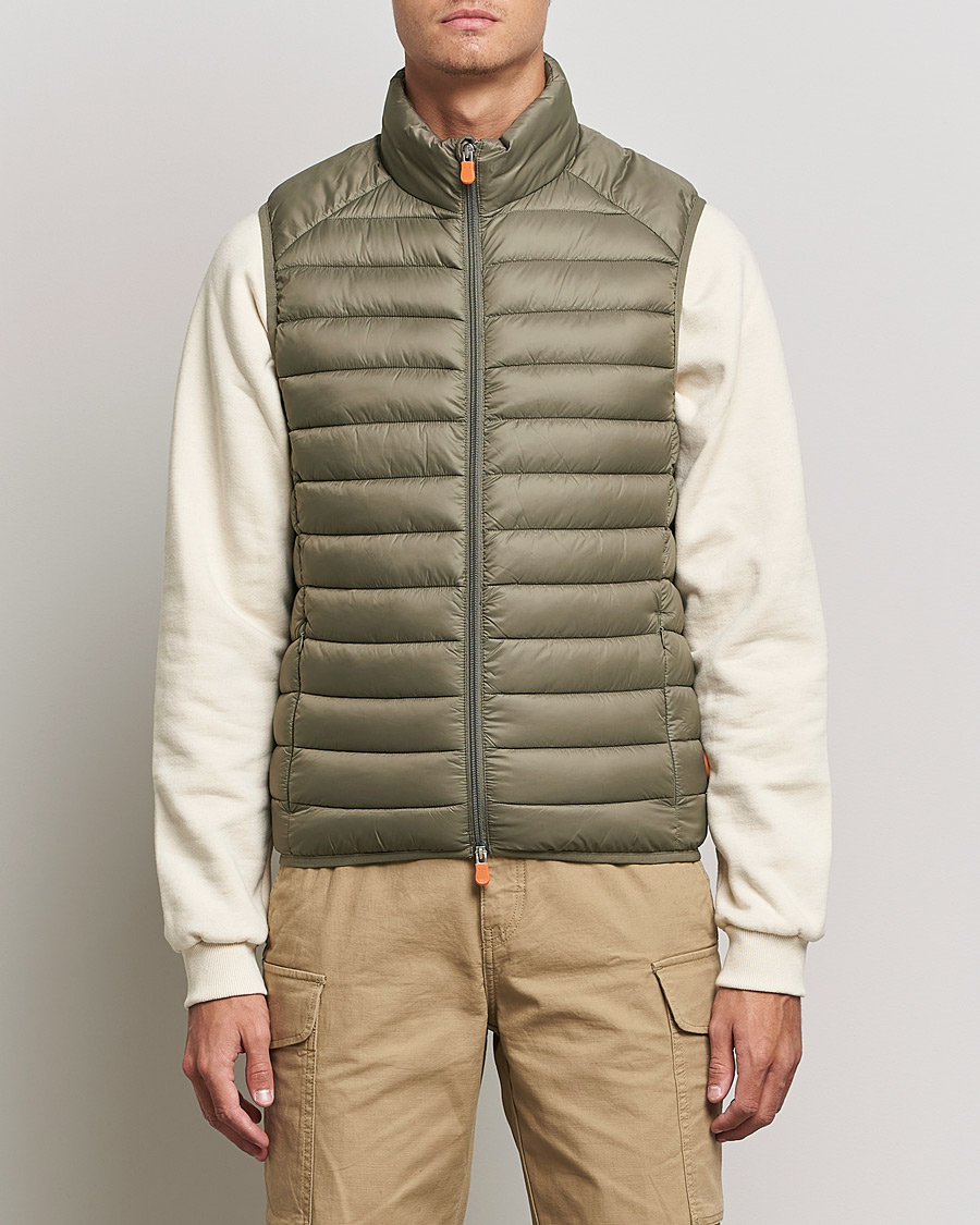 Homme | Manteaux Et Vestes | Save The Duck | Adam Lightweight Padded Vest Mud Grey