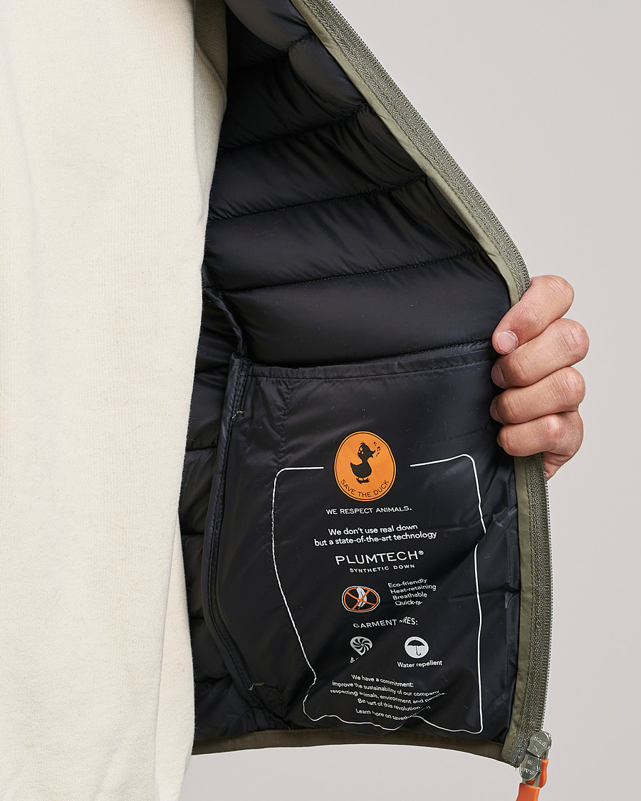 Homme | Manteaux Et Vestes | Save The Duck | Adam Lightweight Padded Vest Mud Grey