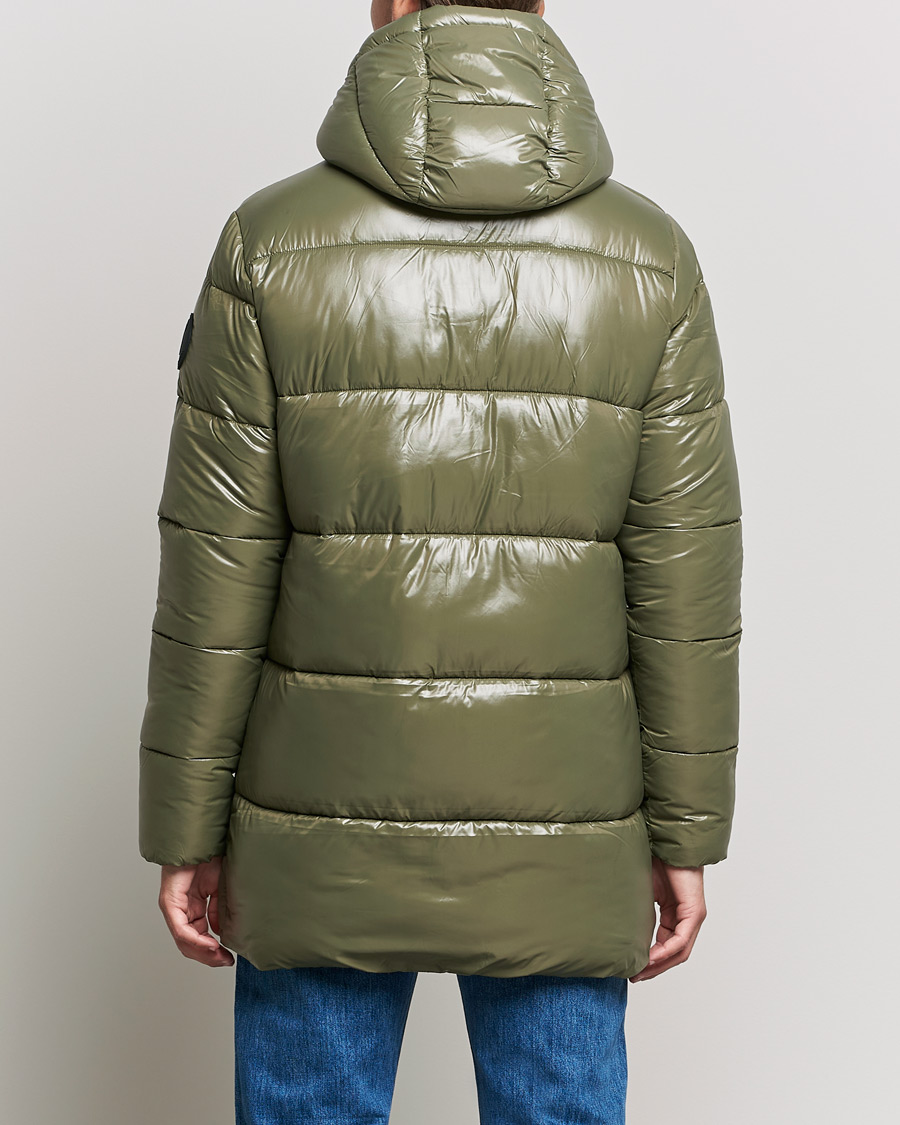 Homme | Manteaux Et Vestes | Save The Duck | Christian Long Padded Puffer Jacket Laurel Green