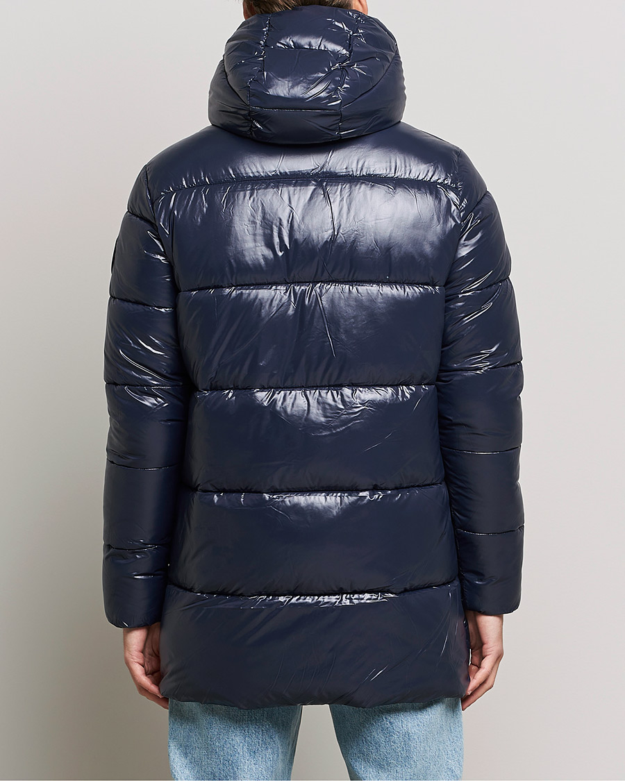 Homme | Manteaux Et Vestes | Save The Duck | Christian Long Padded Puffer Jacket Blue Black