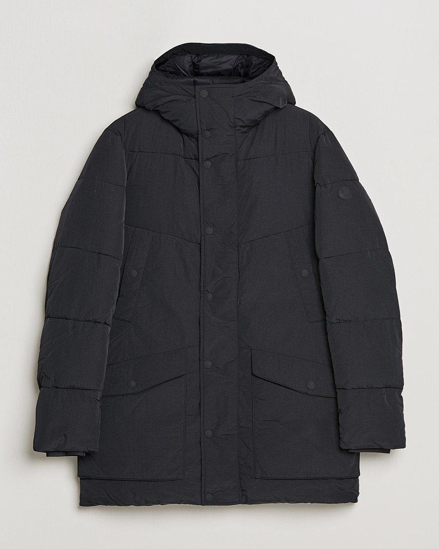 Homme | Manteaux Et Vestes | Save The Duck | Elvis Crinkle Nylon Parka Black
