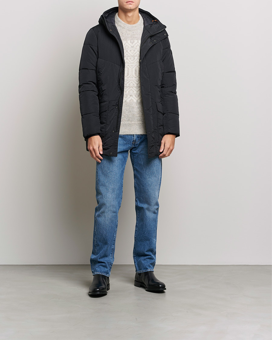 Homme | Manteaux Et Vestes | Save The Duck | Elvis Crinkle Nylon Parka Black
