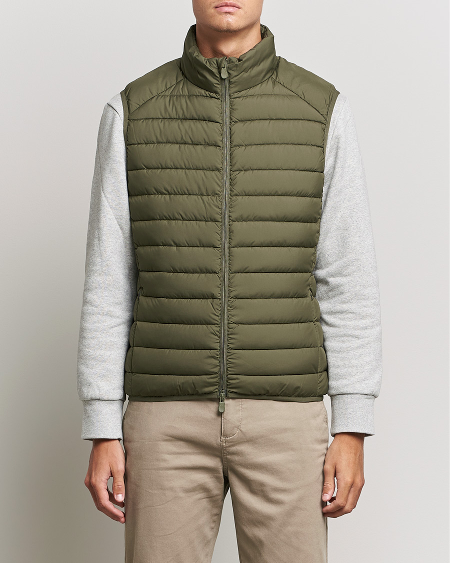 Homme | Gilets | Save The Duck | Liam Matt Lightweight Vest Laurel Green