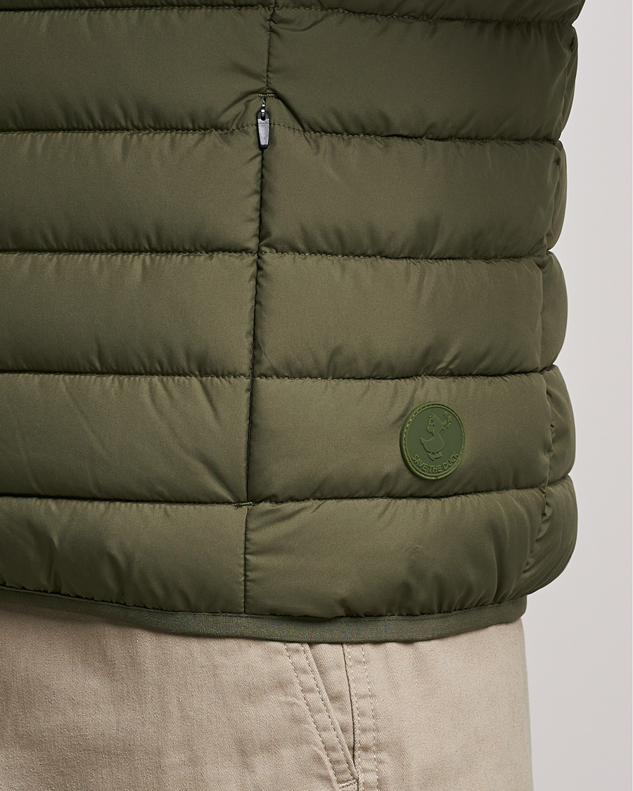 Homme | Gilets | Save The Duck | Liam Matt Lightweight Vest Laurel Green