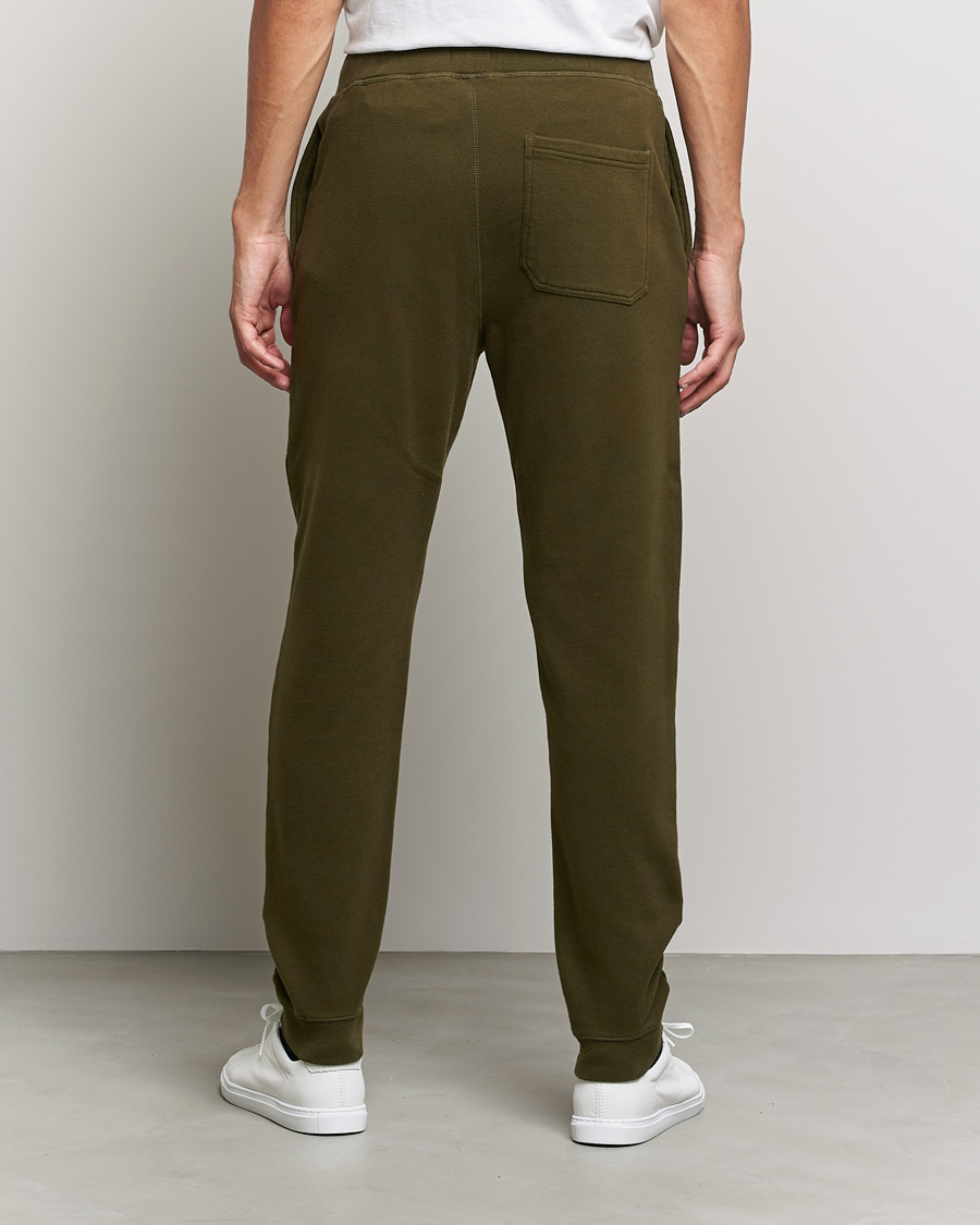Homme | Pantalons | Sunspel | Cotton Loopback Track Pants Dark Moss