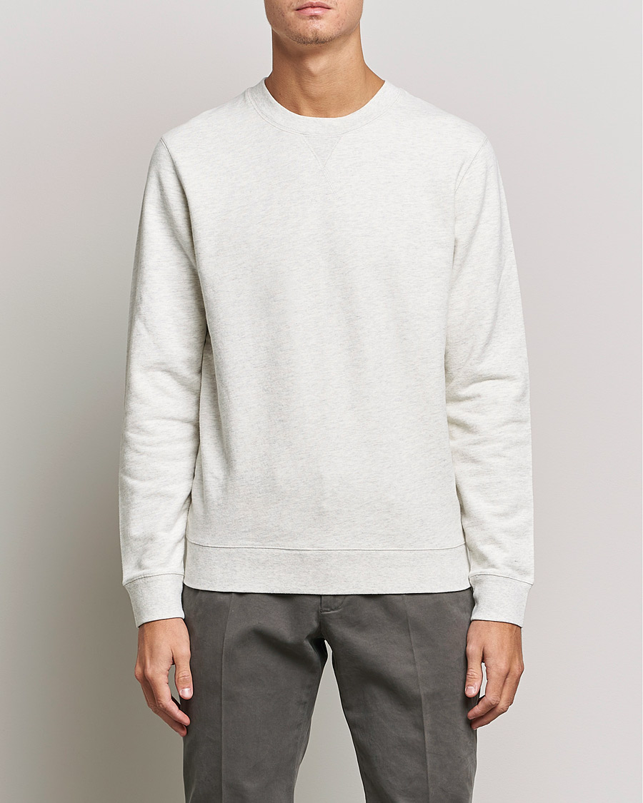 Homme | Pulls Et Tricots | Sunspel | Loopback Sweatshirt Archive White Melange