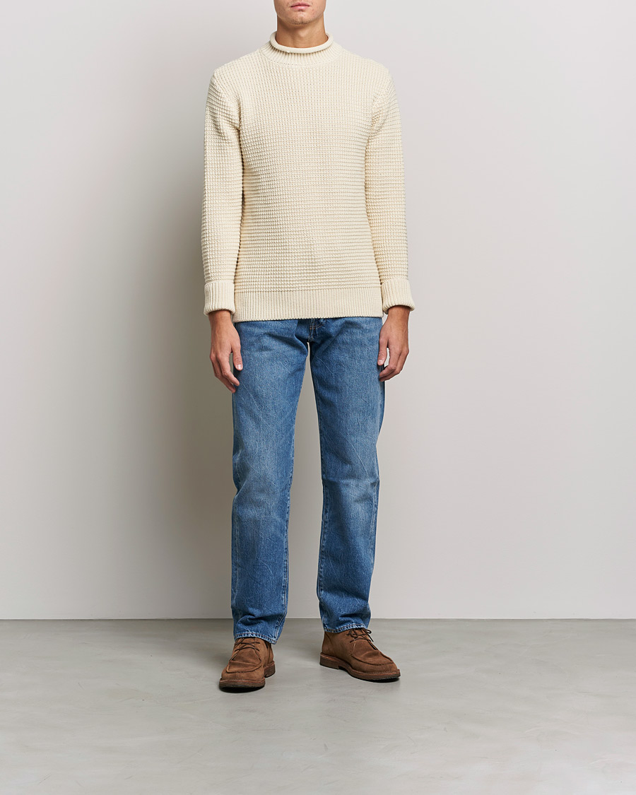 Homme | Pulls Et Tricots | Sunspel | Fisherman Jumper Ecru