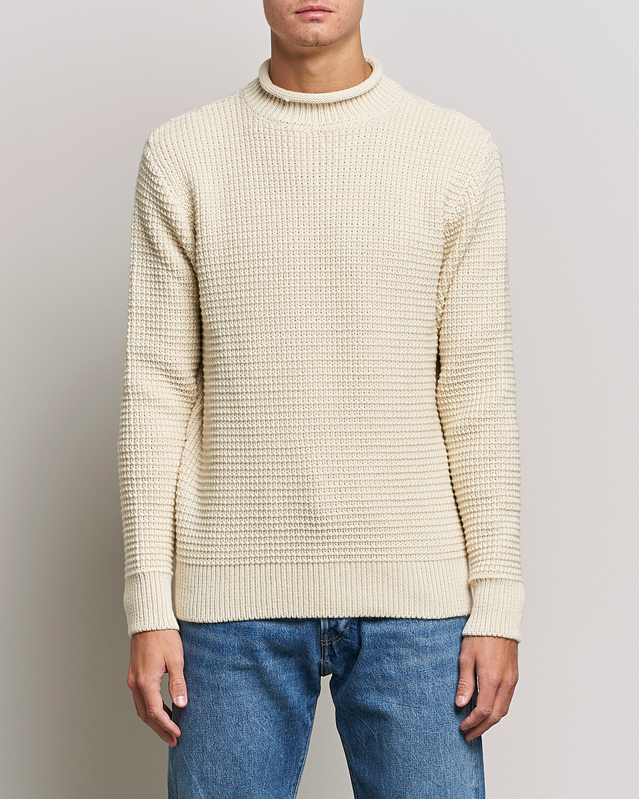 Homme | Pulls Et Tricots | Sunspel | Fisherman Jumper Ecru