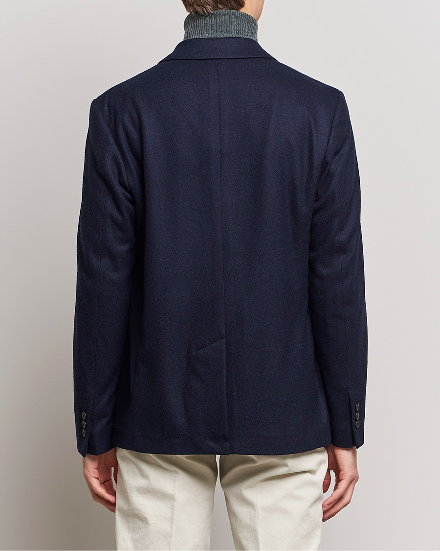 Homme | Blazers | Sunspel | Boiled Wool Jersey Blazer Navy