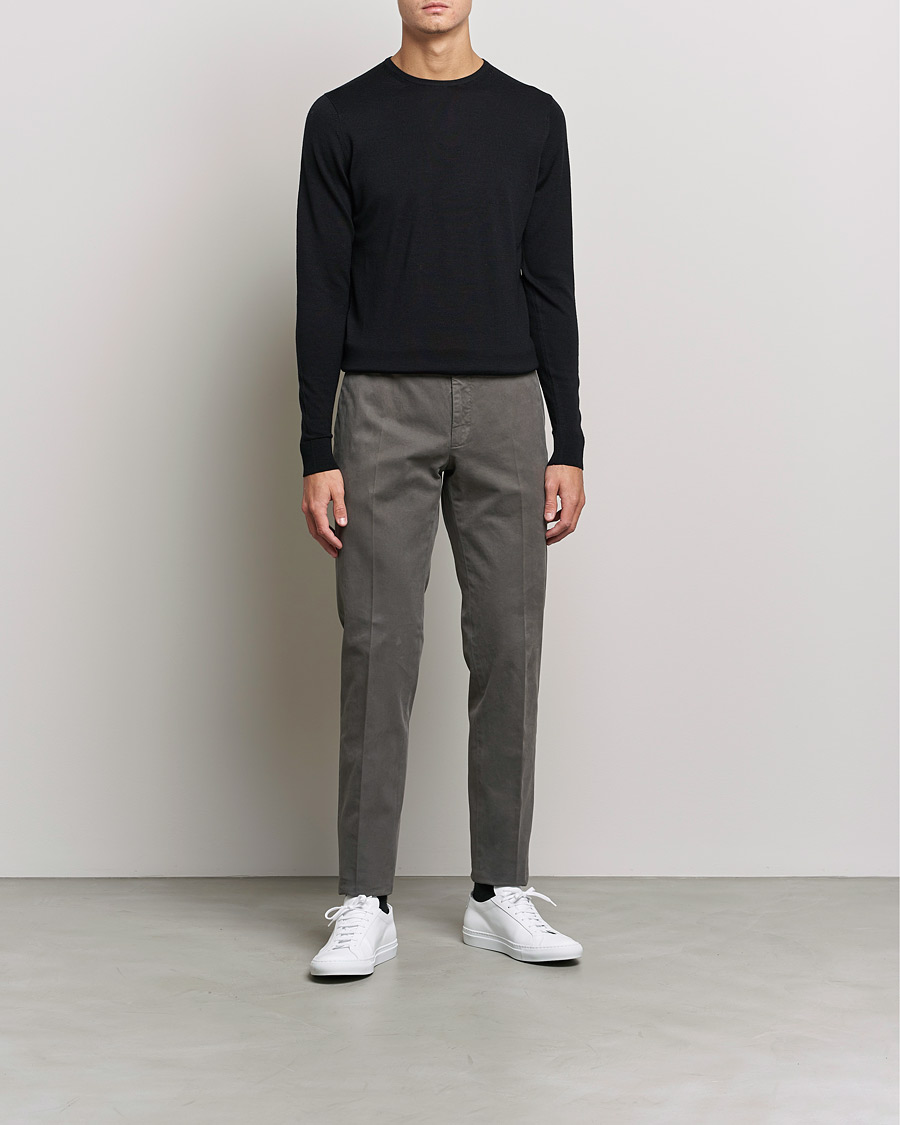 Homme | Pulls Et Tricots | Sunspel | Crew Neck Jumper Black