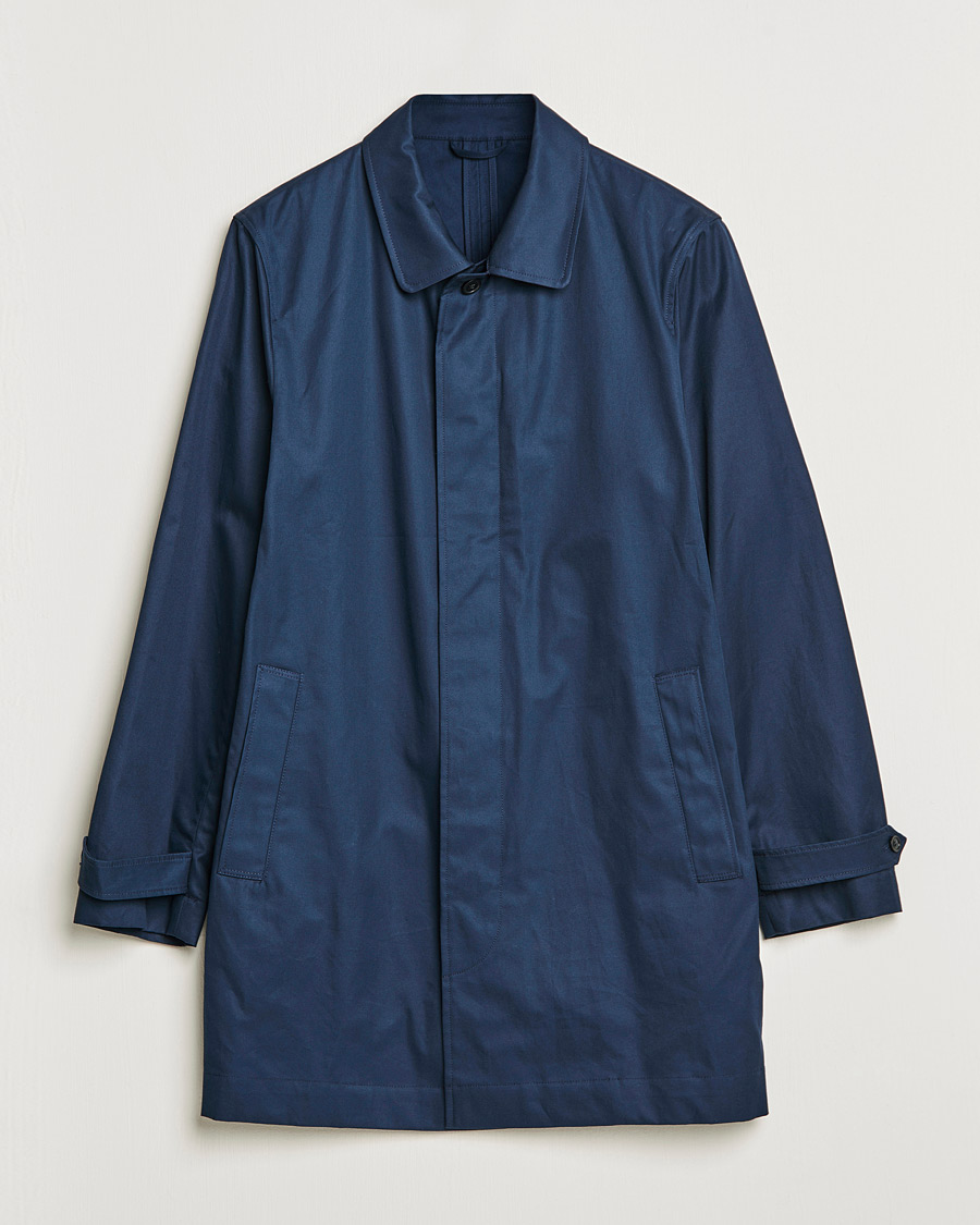Homme | Manteaux Et Vestes | Sunspel | Paul Weller Technical Cotton Mac Night Sky