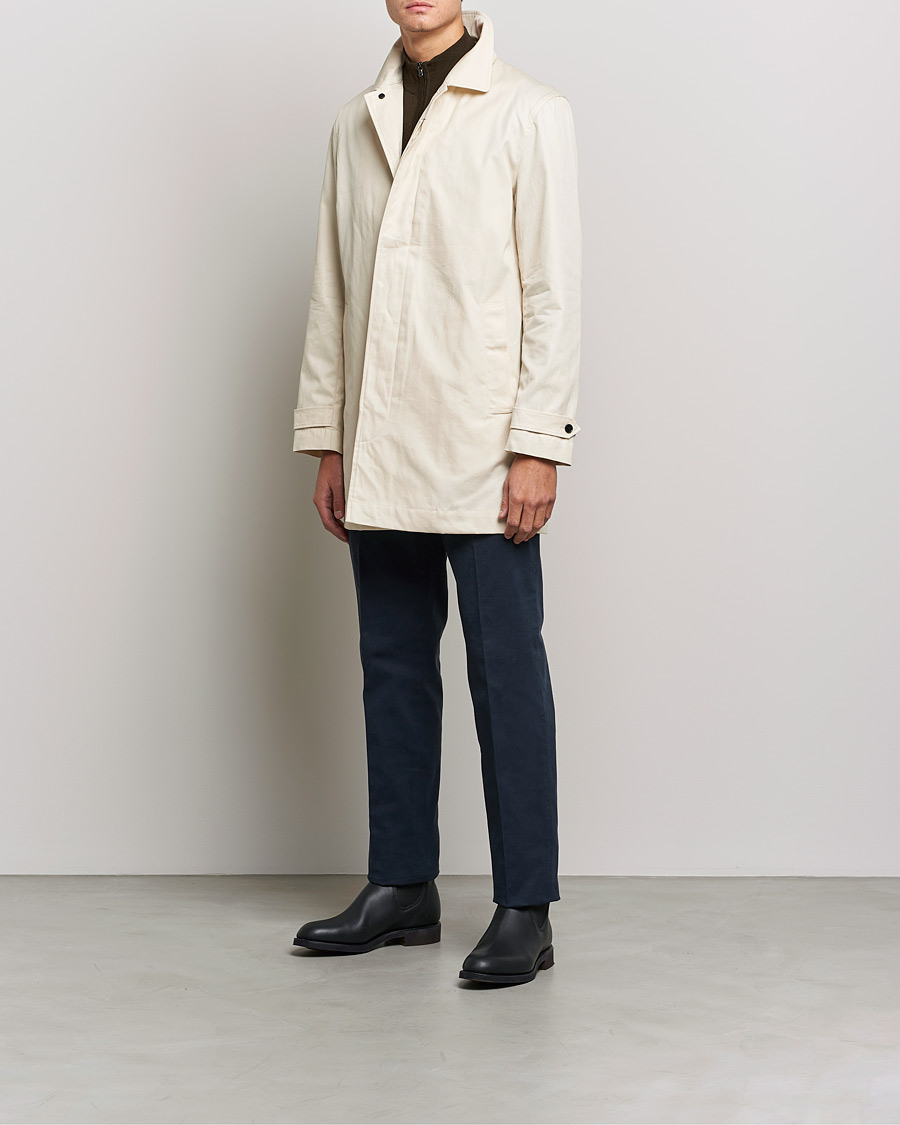 Homme | Manteaux Et Vestes | Sunspel | Paul Weller Technical Cotton Mac Stone