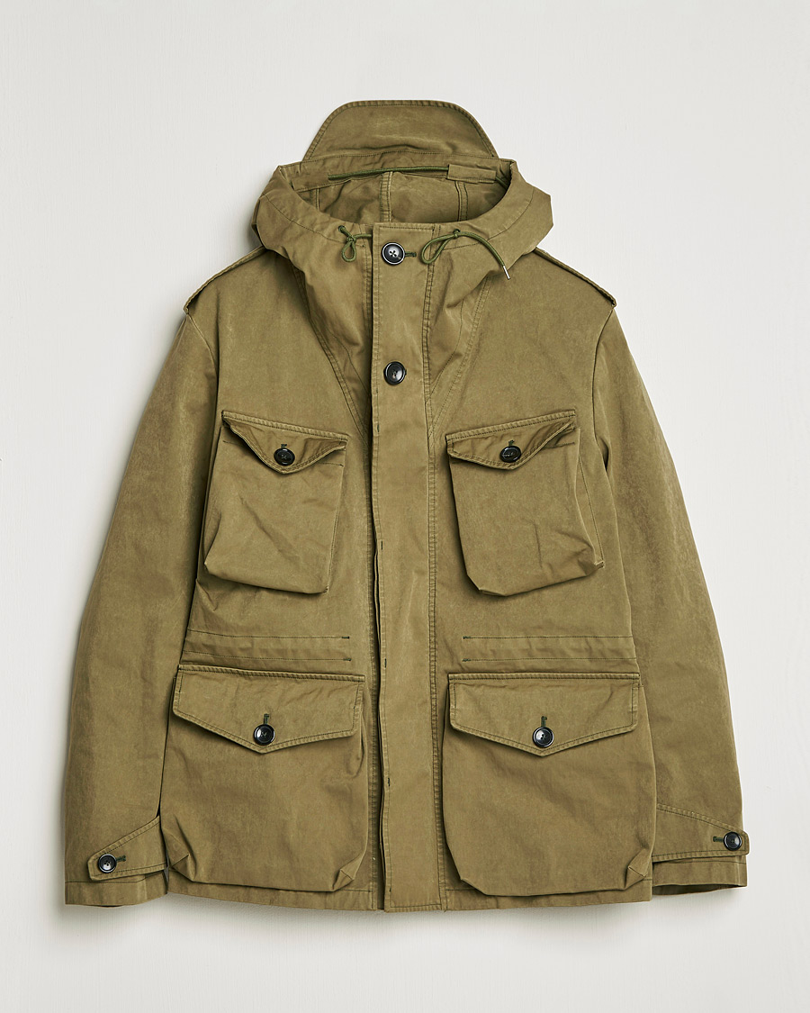 Homme | Manteaux Et Vestes | Ten c | Smok Snow OJJ Hooded Field Jacket Olive