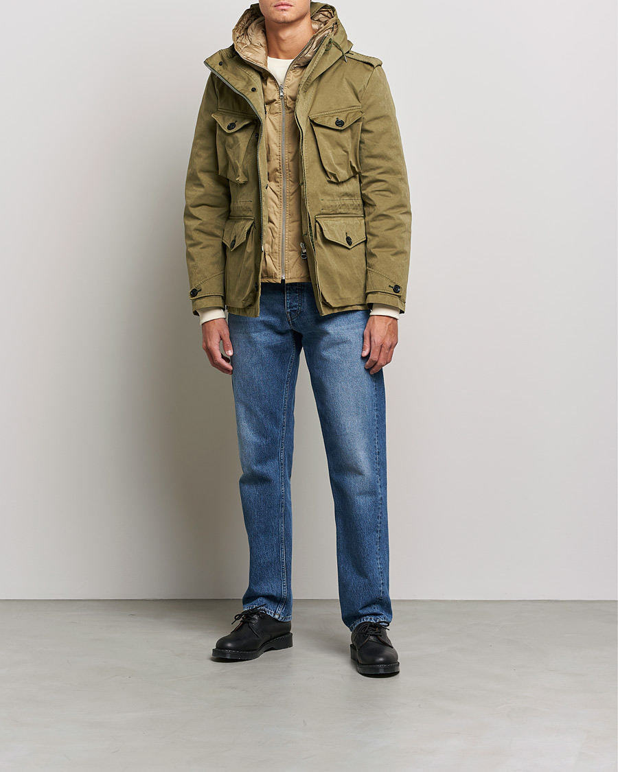 Homme | Manteaux Et Vestes | Ten c | Smok Snow OJJ Hooded Field Jacket Olive