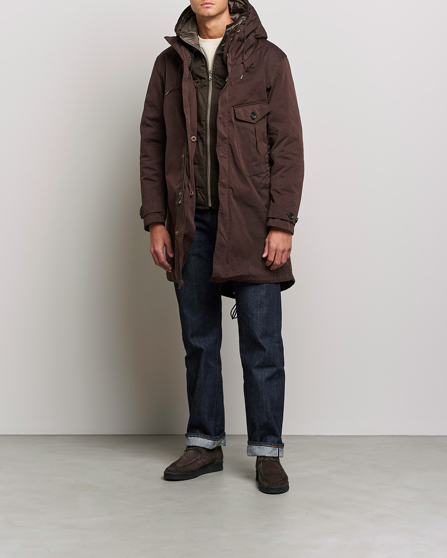 Homme | Manteaux Et Vestes | Ten c | Hooded Down Liner Brown