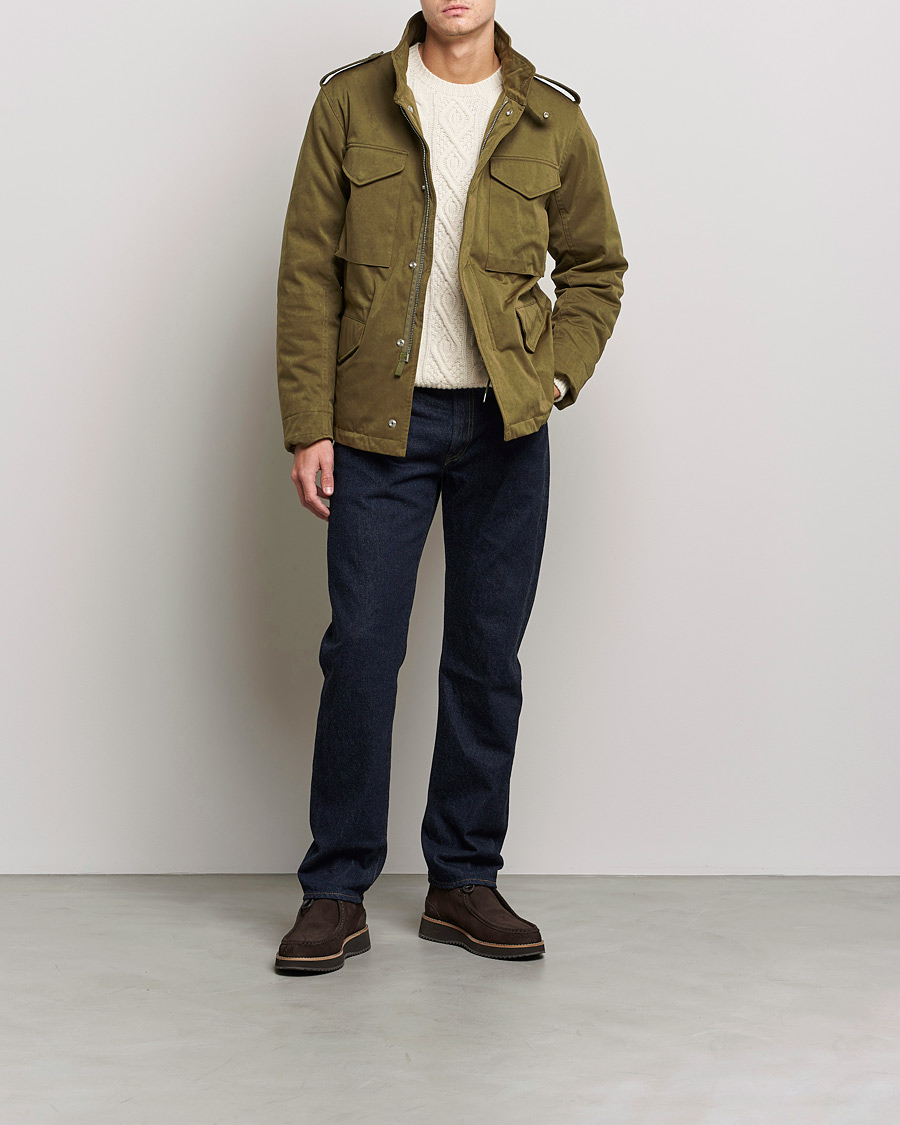 Homme | Manteaux Et Vestes | Ten c | Padded OJJ Short Field Jacket Olive