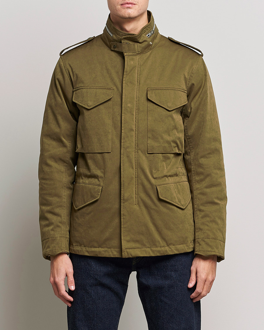 Homme | Manteaux Et Vestes | Ten c | Padded OJJ Short Field Jacket Olive
