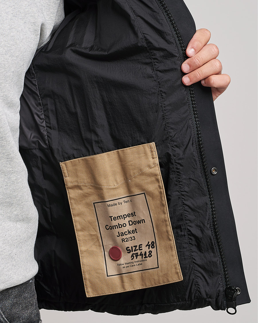Homme | Manteaux Et Vestes | Ten c | Tempest Combo Down Jacket Black