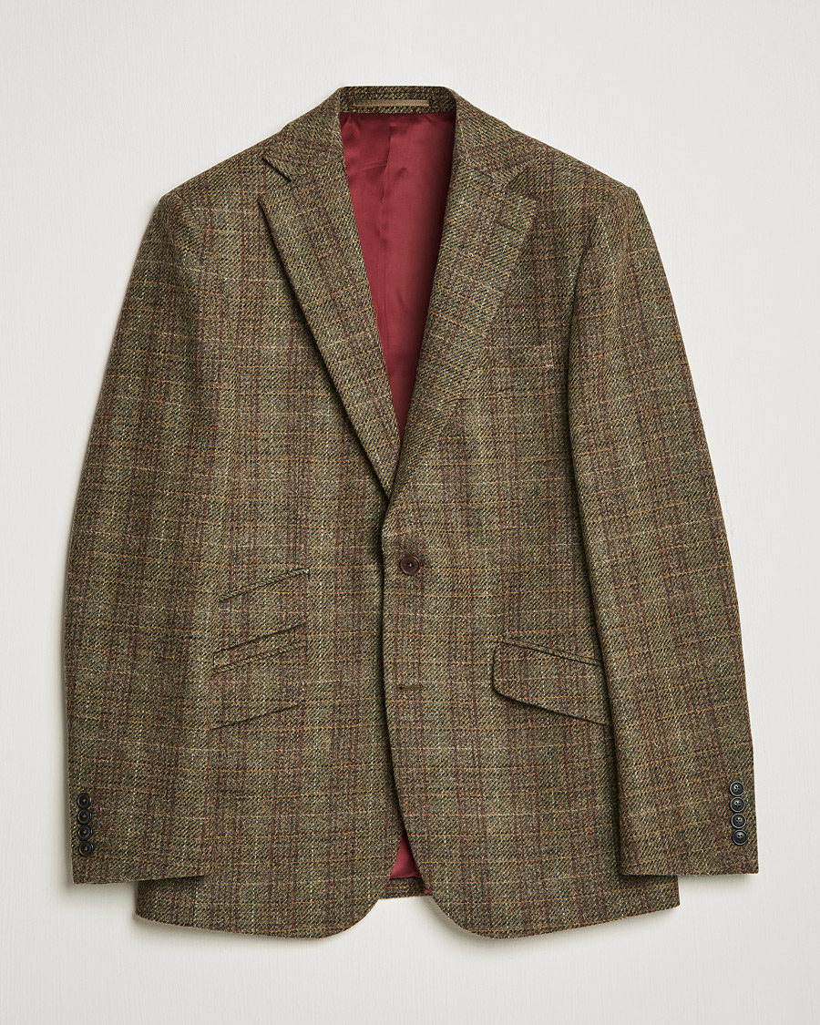 Homme | Blazers | Walker Slater | Edward Wool Donegal Blazer Green