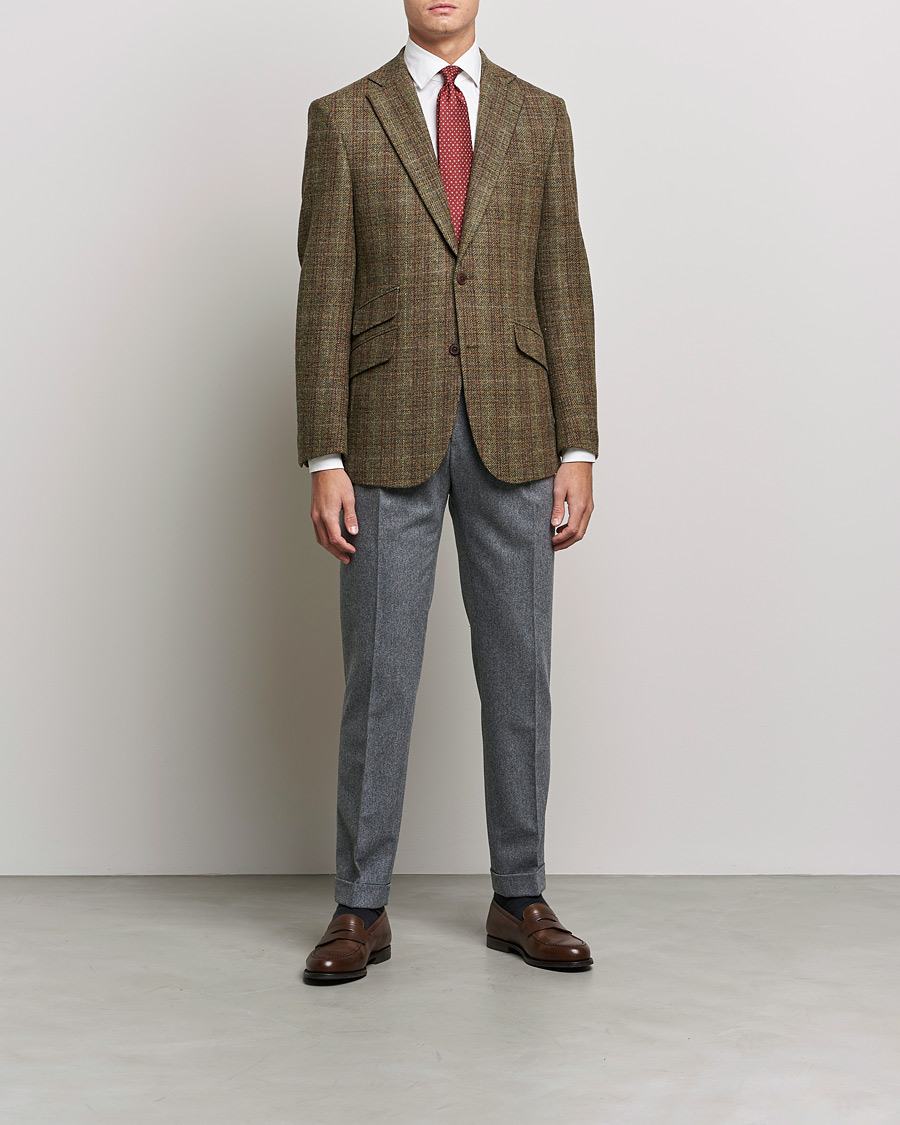 Homme | Blazers | Walker Slater | Edward Wool Donegal Blazer Green