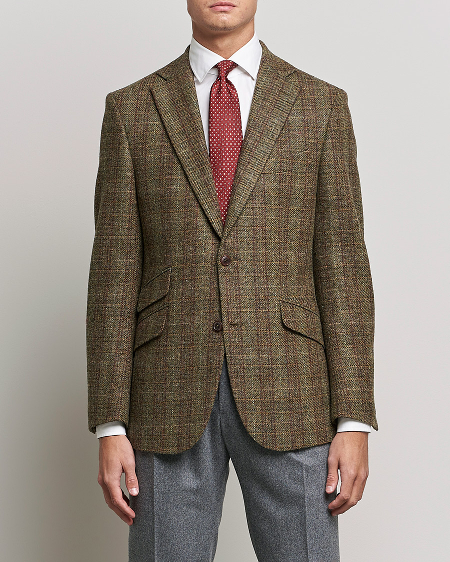 Homme | Blazers | Walker Slater | Edward Wool Donegal Blazer Green