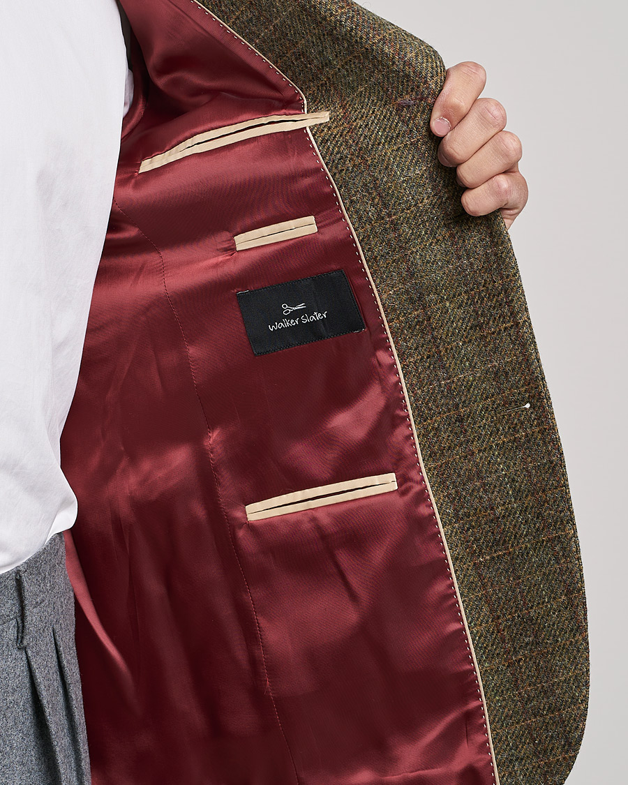 Homme | Blazers | Walker Slater | Edward Wool Donegal Blazer Green