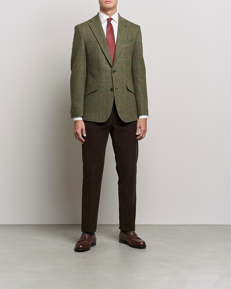 Homme | Blazers | Walker Slater | Edward Lambswool Tweed Blazer Green