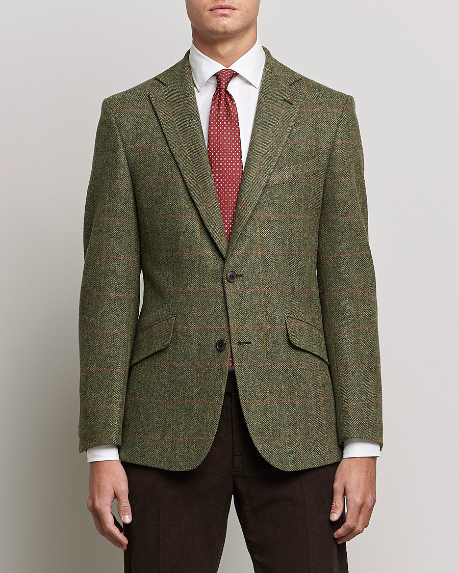 Homme | Blazers | Walker Slater | Edward Lambswool Tweed Blazer Green