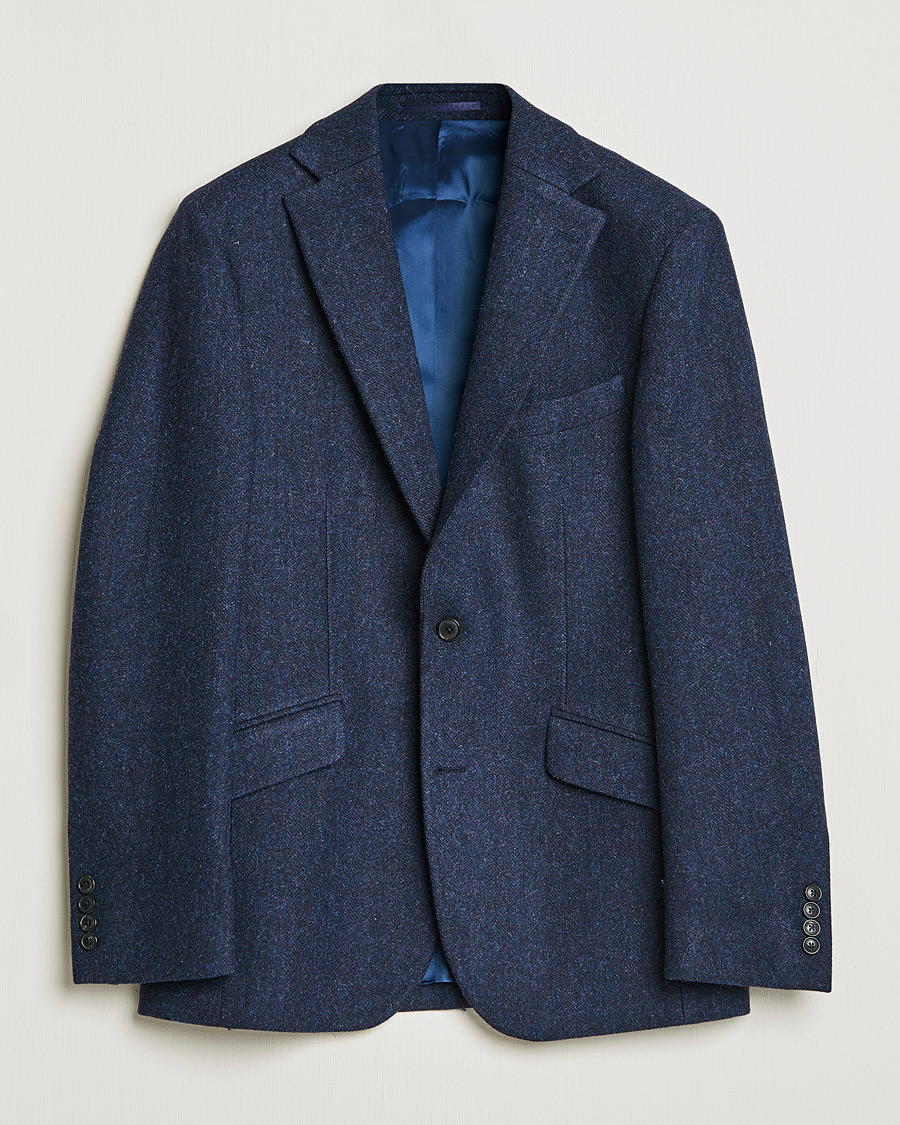 Homme | Blazers | Walker Slater | Edward Harris Tweed Blazer Navy
