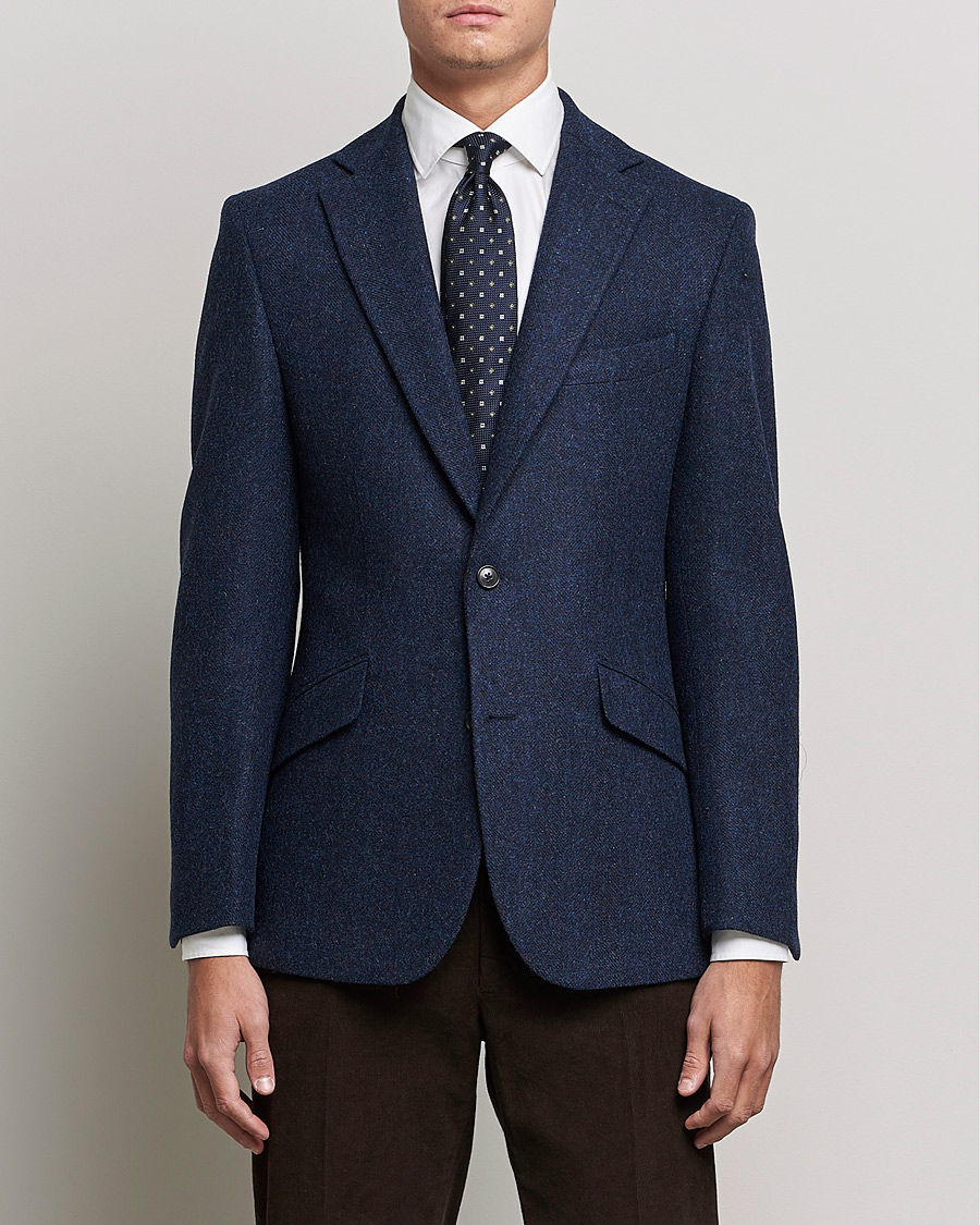 Homme | Blazers | Walker Slater | Edward Harris Tweed Blazer Navy