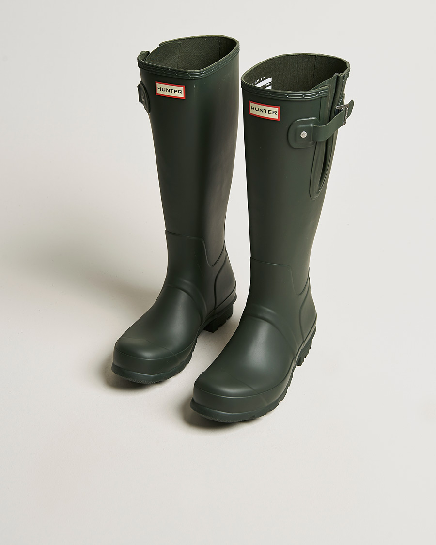 Homme | Chaussures | Hunter Boots | Original Tall Side Adjustable Boot Dark Olive