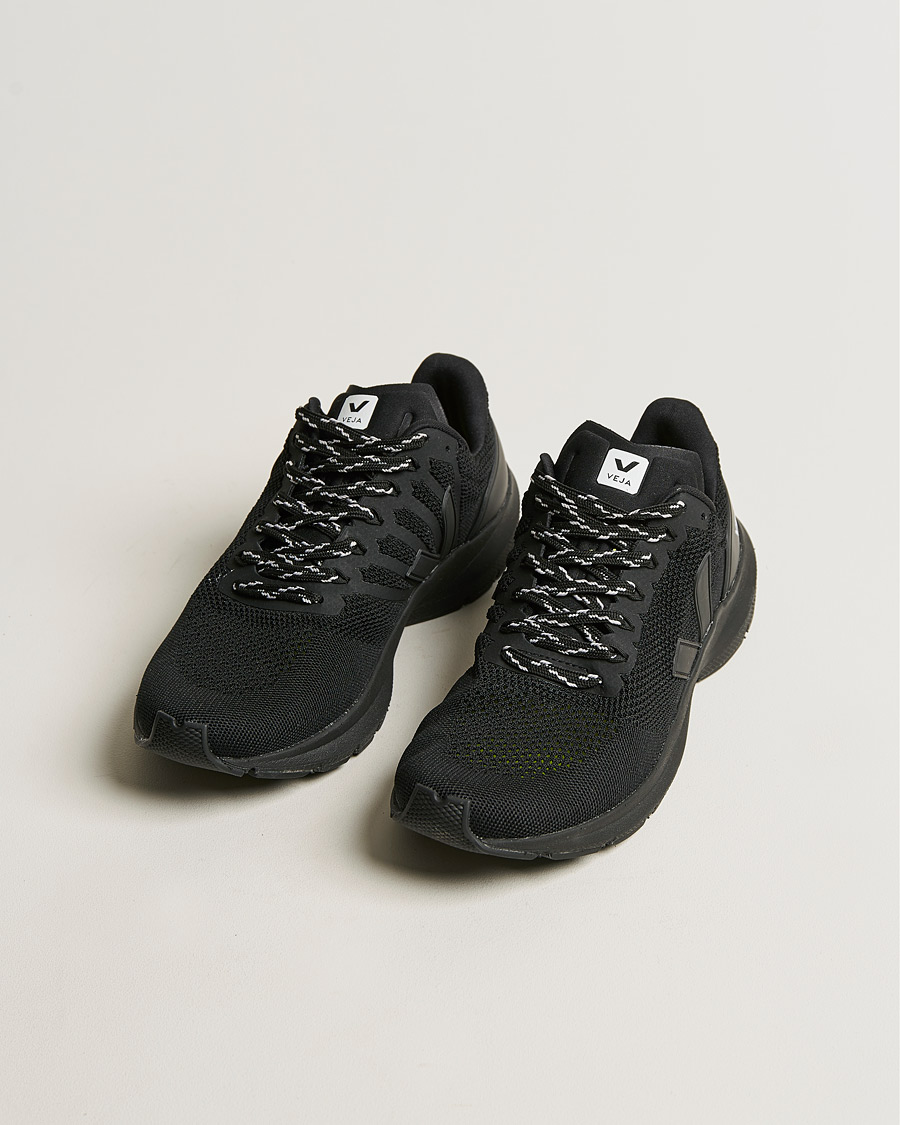 Homme | Veja Marlin V-Knit Running Sneaker Full Black | Veja | Marlin V-Knit Running Sneaker Full Black