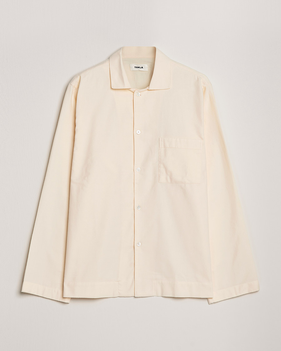 Homme | Peignoirs Et Pyjamas | Tekla | Flannel Pyjama Shirt Moondust