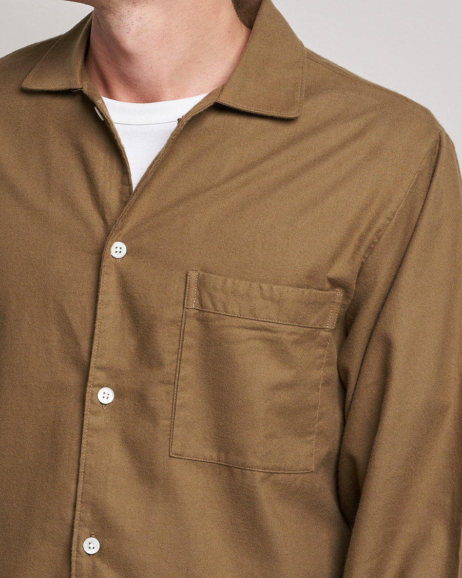 Homme | Peignoirs Et Pyjamas | Tekla | Flannel Pyjama Shirt Moss