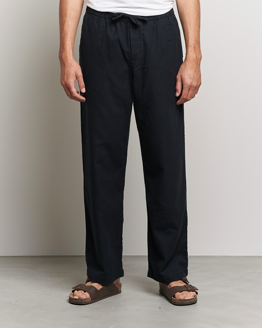 Homme | Peignoirs Et Pyjamas | Tekla | Flannel Pyjama Pants Lucid Black