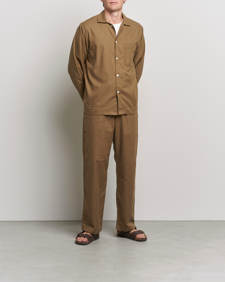 Homme | Peignoirs Et Pyjamas | Tekla | Flannel Pyjama Pants Moss