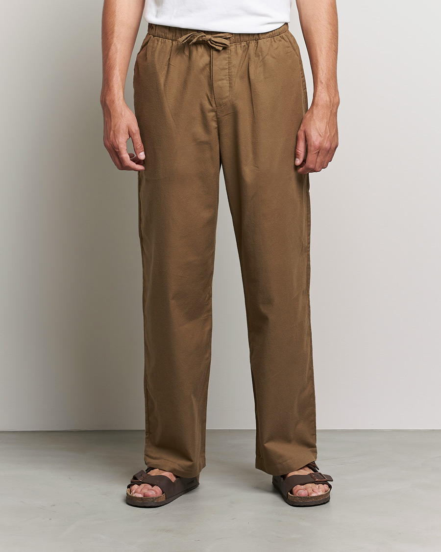 Homme | Peignoirs Et Pyjamas | Tekla | Flannel Pyjama Pants Moss
