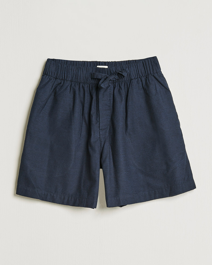 Homme | Peignoirs Et Pyjamas | Tekla | Flannel Pyjama Shorts Midnight Blue