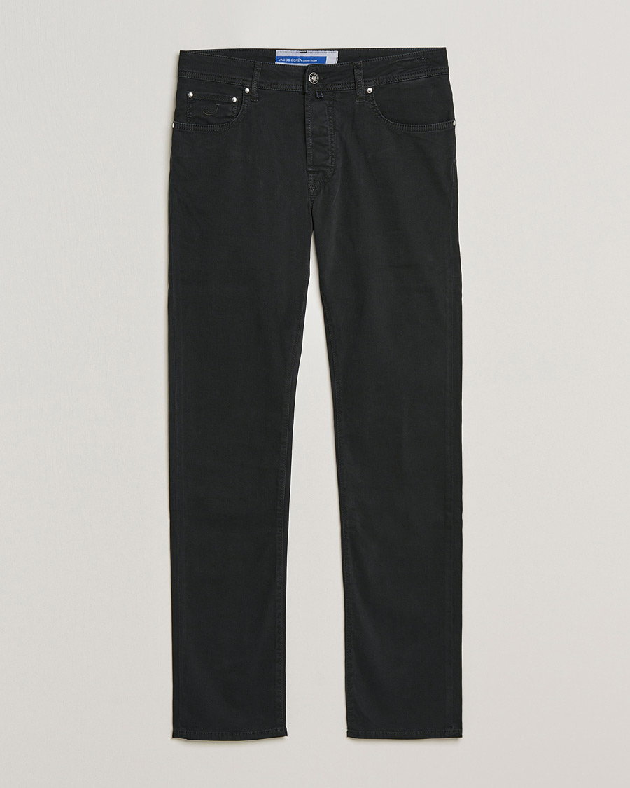 Homme | Pantalons | Jacob Cohën | Bard 5-Pocket Cotton Trousers Black