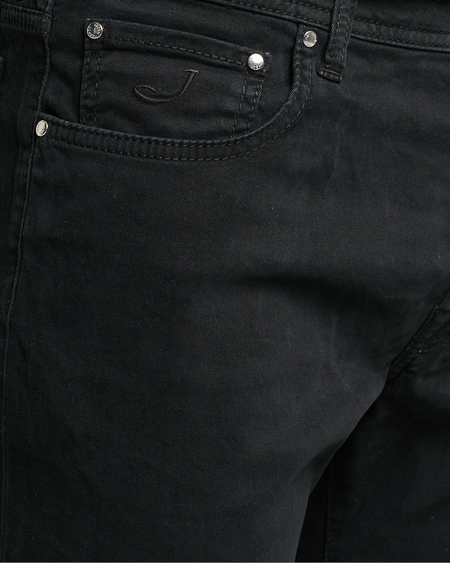 Homme | Pantalons | Jacob Cohën | Bard 5-Pocket Cotton Trousers Black